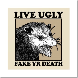 Live Ugly / Possum Lover Design Posters and Art